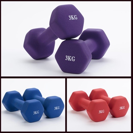 Neoprene / Vinyl Aerobic Dumbbells - Image 4