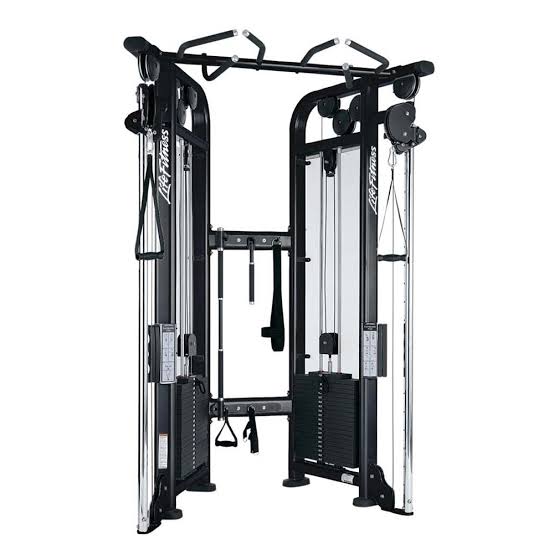 Commercial Life Fitness Dual Adjustable Pulley/ Cable cross over